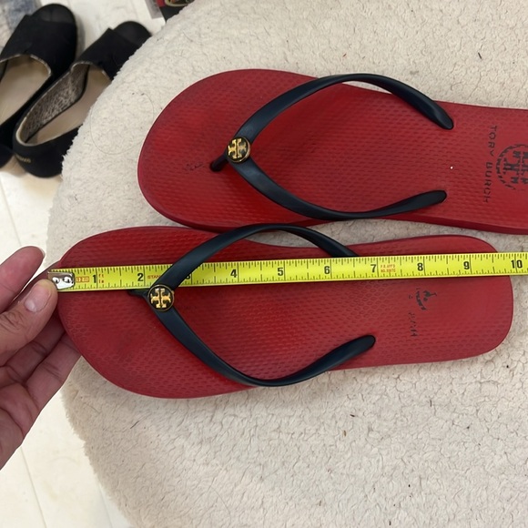 Tory Burch Red and navy blue Sandals size 7. - Picture 9 of 10